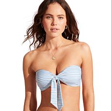 Seafolly Summer Crush Twist Tie Front Bandeau Bikini Top