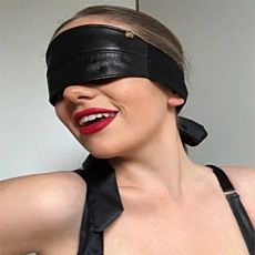 Something Wicked Real Leather Blindfold