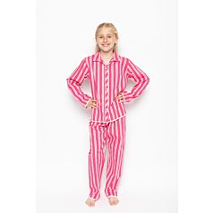 Cyberjammies Mallory Pink Stripe Mini Jammies Girls PJ Set