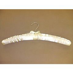 Satin Padded Lingerie Hanger With Shoulder Beads